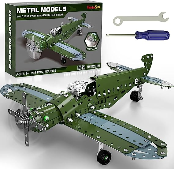Garbo-Star-STEM-Building-Projects-Model-Airplane-Set-285-Pieces-STEM-Project-Building-Toys-for-Kids-Ages-8-12 - Promallshop