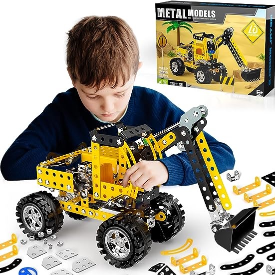 Lucky-Doug-Stem-Building-Projects-Toys-for-Kids-8-9-10-11-12-Year-Old-256-PCS-Metal-Building-Construction-Model-kit-Engineering-Building-Blocks-DIY-Educational-Gifts - Promallshop