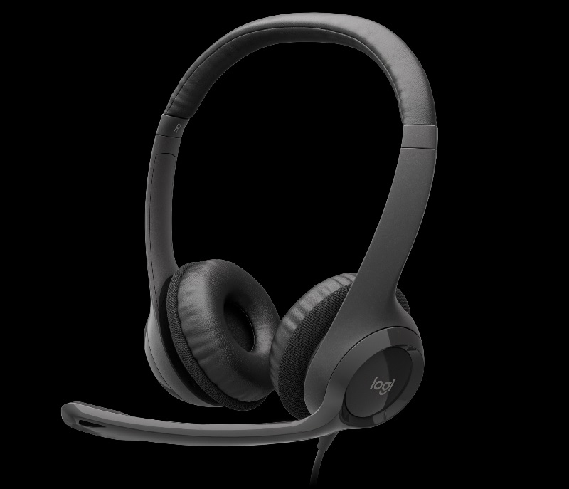 thumbnail image 2 of Logitech H390 Wired USB Headset – Noise Cancelling, Volume Control, Refurbished 2 of 3